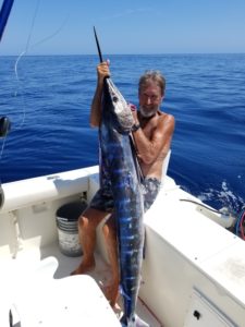 Mike Vos Sr. with Striped Marlin